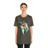 Stained Glass Velociraptor - Short Sleeve Tee